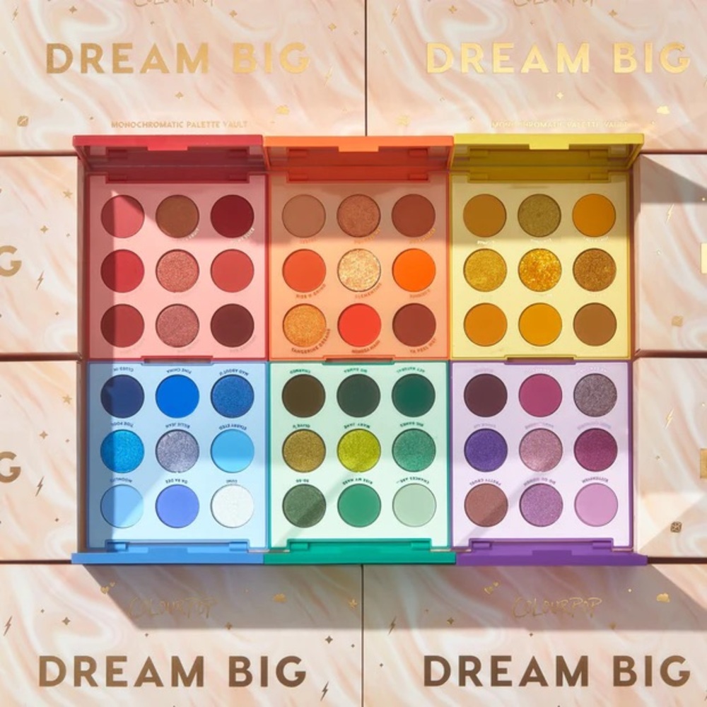 NWT Dream Big Colourpop Monochromatic Palette Vault